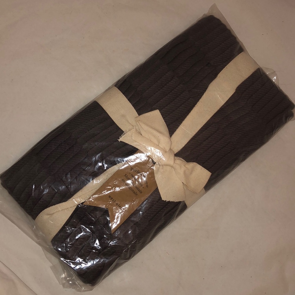 NWT West Elm Gray Favorite Throw